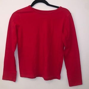 Red long sleeve shirt